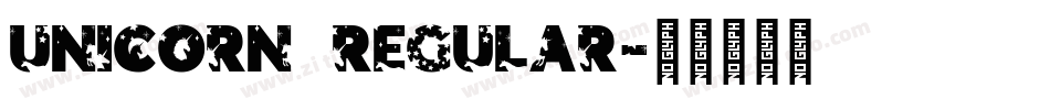 Unicorn Regular字体转换